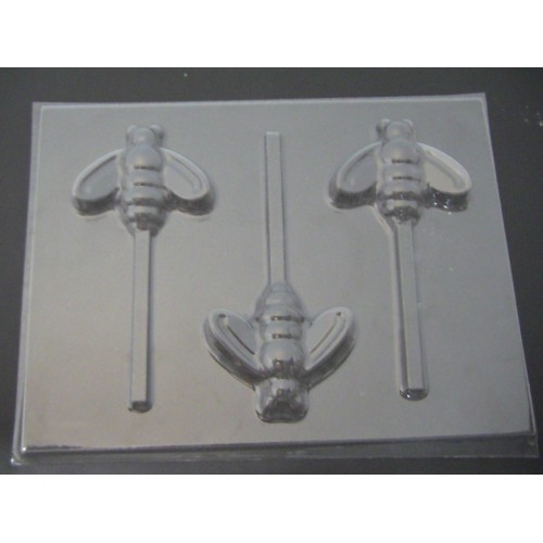 1314 Bee Chocolate or Hard Candy Lollipop Mold Molds N More